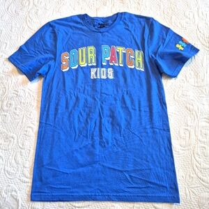 It Sugar men's size Small royal blue Sour Patch kids short sleeve shirt NEW